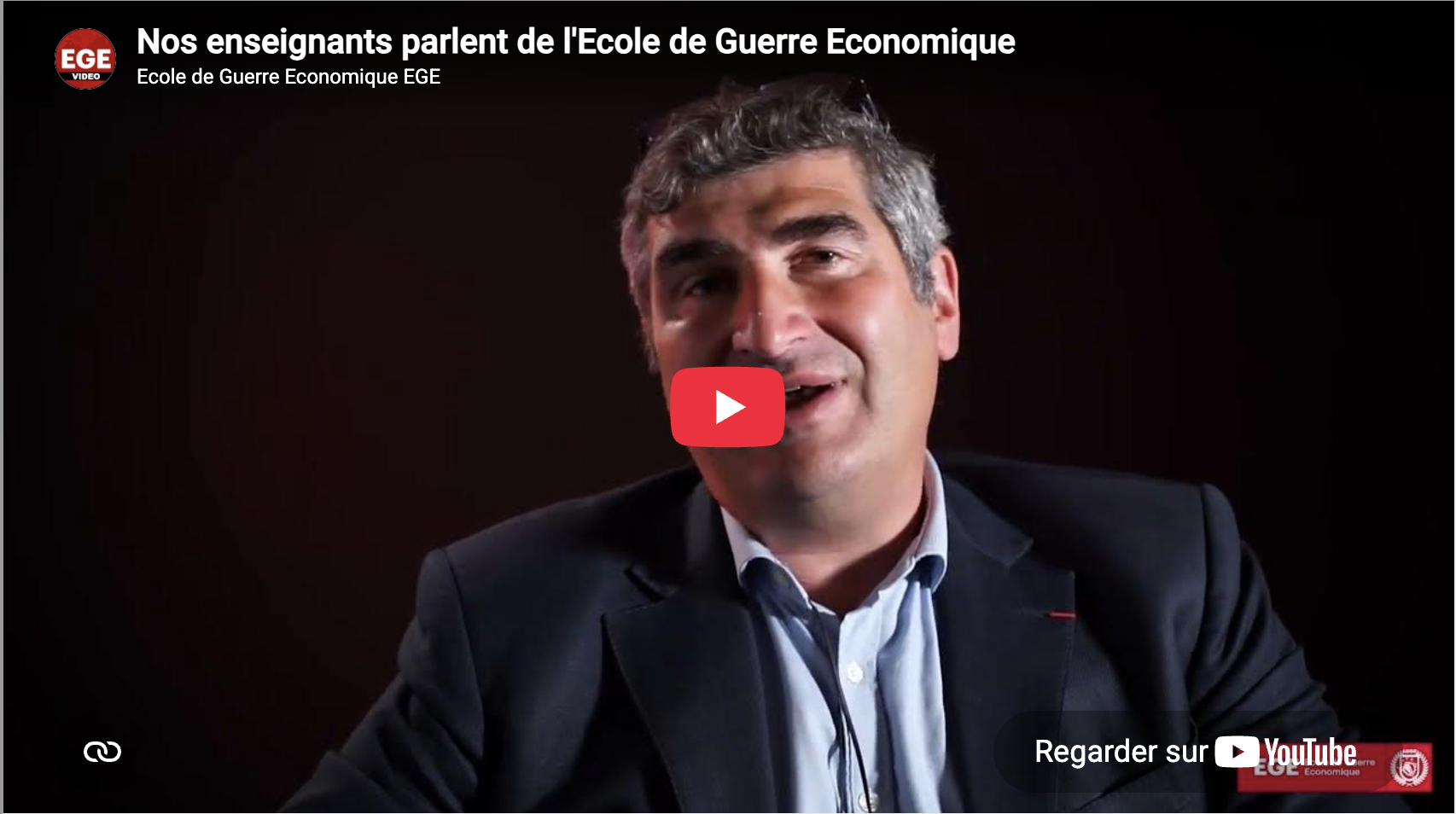 Nos enseignants parlent de l'École de Guerre Economique Nos enseignants parlent de l'École de Guerre Economique