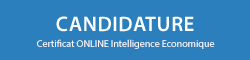 Déposer sa candidature pour la formation exécutive Certificat Online Intelligence Economique OIE