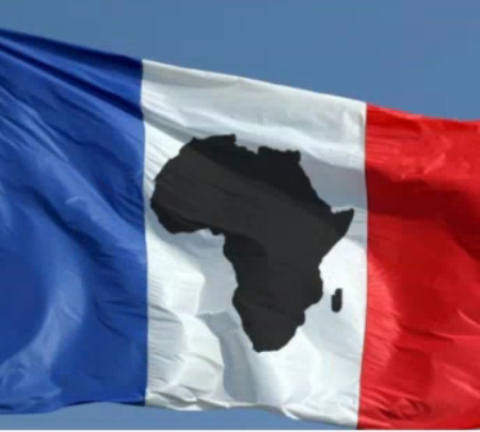 Drapeau France + Afrique