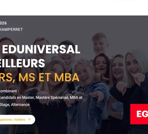 Salon Eduniversal des meilleures MASTERS, MS et MBA 2026