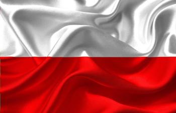 Drapeau blanc et rouge- centrale nucléaire