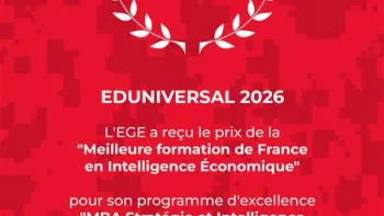 Pour la 25ème année consécutive, le MBA SIE est la meilleure formation en intelligence économique