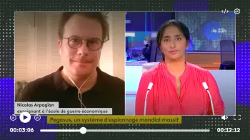 Nicolas Arpagian logiciel Pegasus Franceinfo