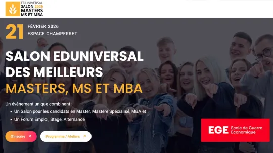Salon Eduniversal des meilleures MASTERS, MS et MBA 2026