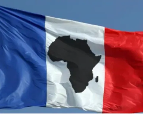 Drapeau France + Afrique