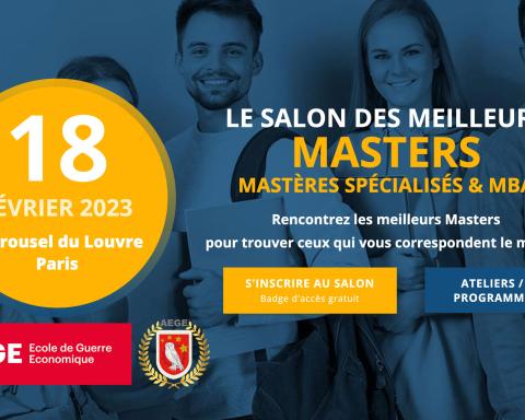 Retrouvez l'EGE au Salon des Meilleurs Masters & MBA 2023