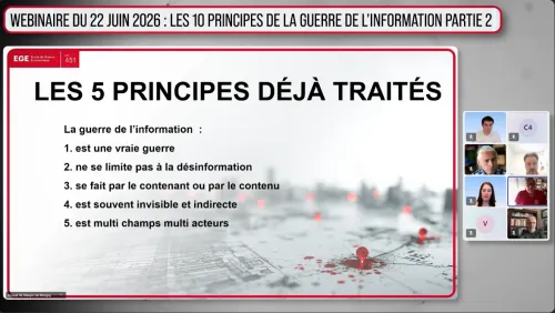 Webinaire - Les 10 principes fondamentaux de la guerre de l'information, partie 2 Webinaire - Les 10 principes fondamentaux de la guerre de l'information, partie 2