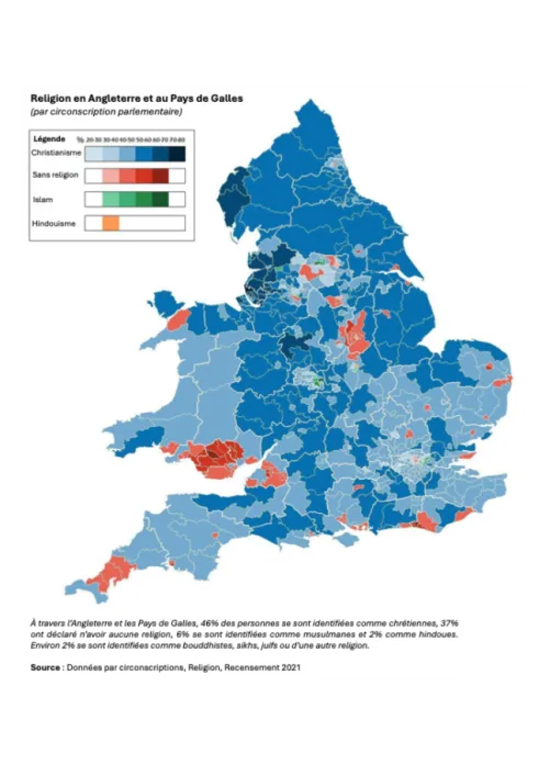 carte des religions GB